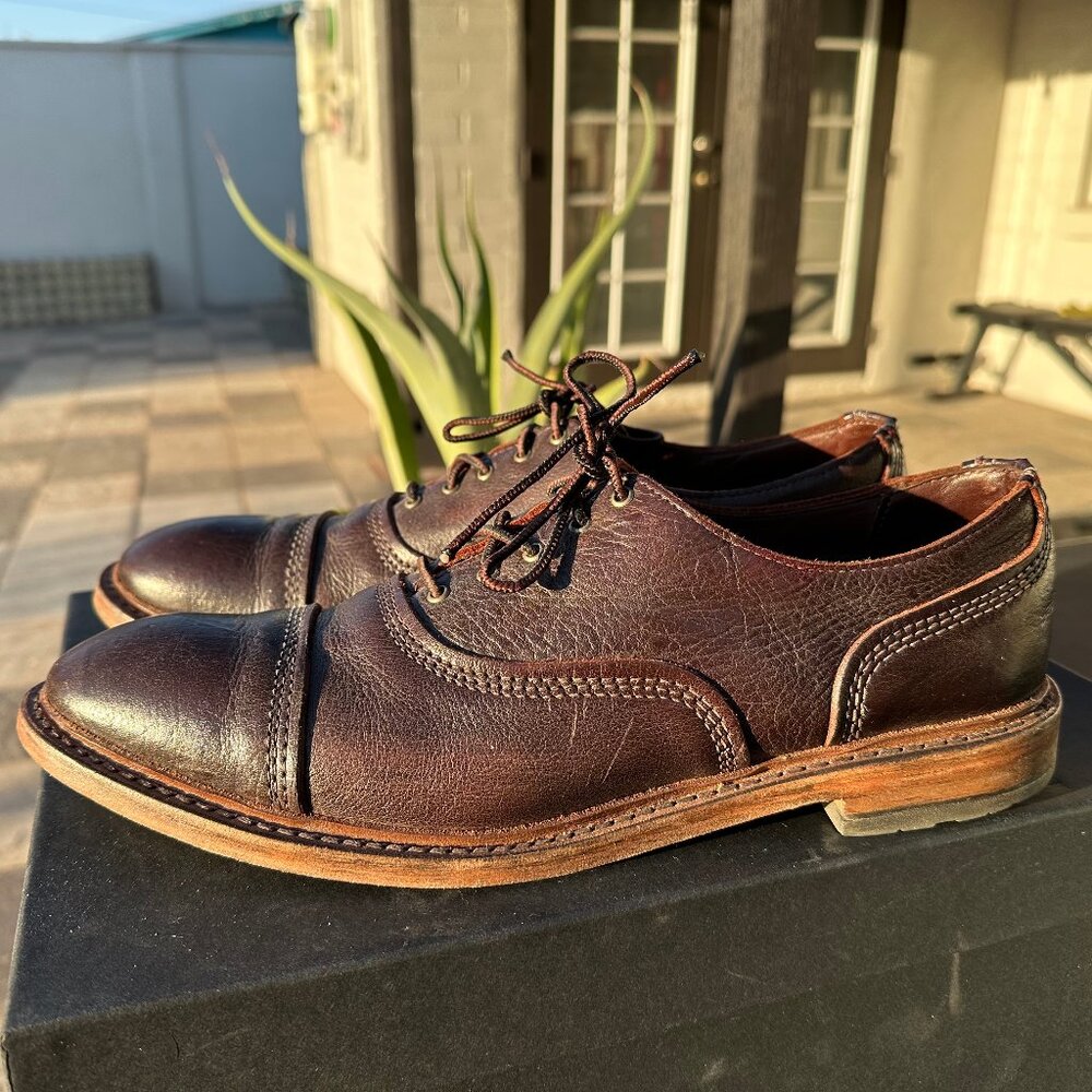 Allen Edmonds Overlords Brown Kudu Leather Shoe Men's Size 11.5 D